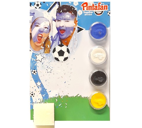 MAQUILLAJE ARTISTICO PINTAFAN DEPORTE AZUL AMARILLO BLANCO NEGRO SET X 4 8GR 05-06 1 BLISTERS